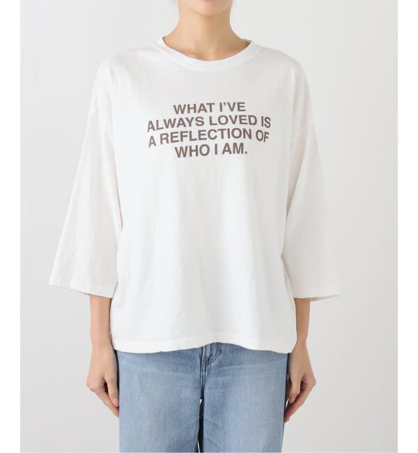 FRAMeWORK「≪WEB限定 / 追加予約≫クロップドスリーブロゴロンT」|Tシャツ・カットソー|