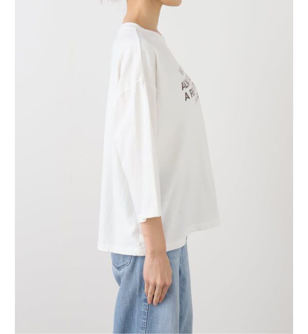 FRAMeWORK「≪WEB限定 / 追加予約≫クロップドスリーブロゴロンT」|Tシャツ・カットソー|