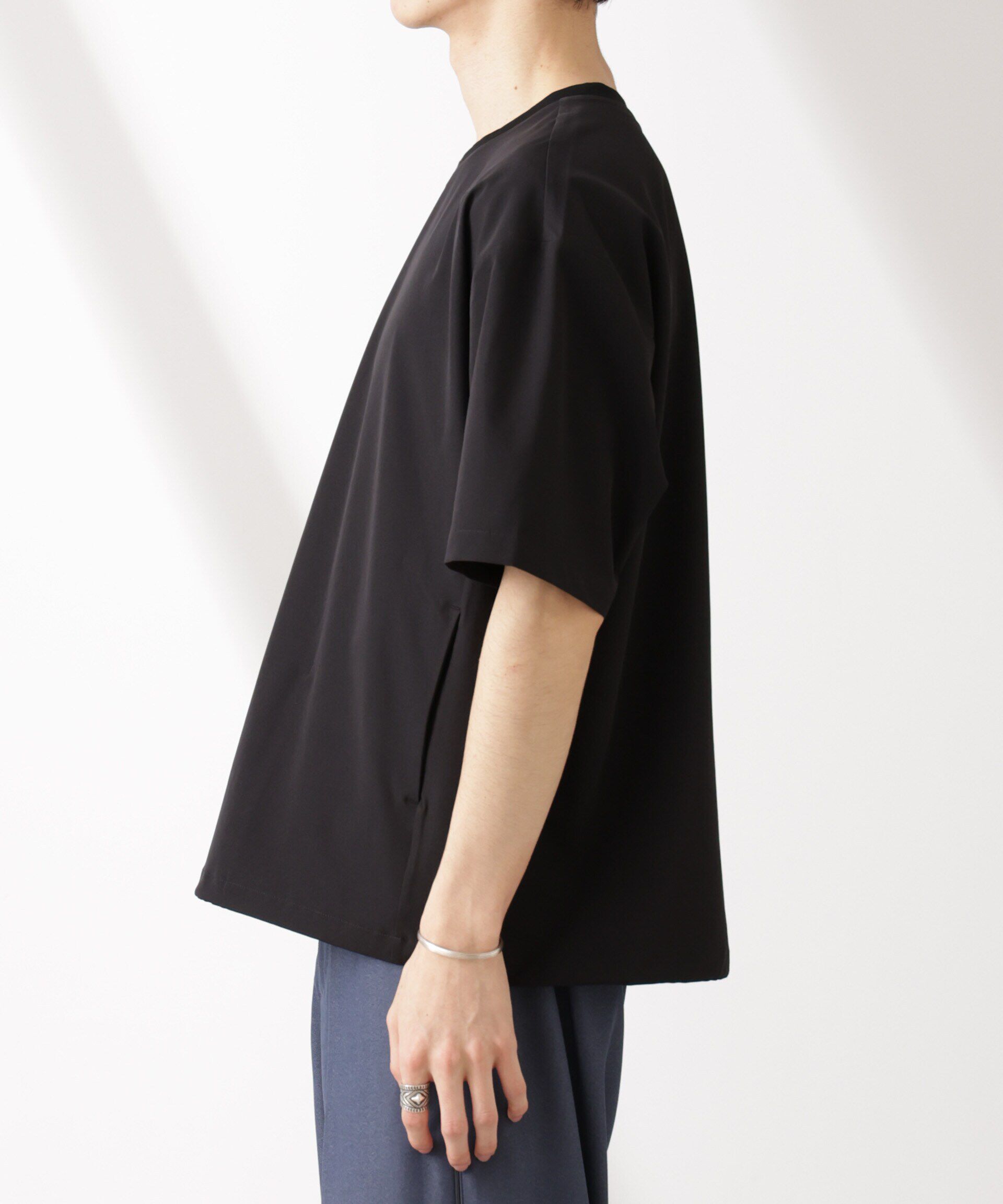 「ライトウェイトストレッチ プルオーバー半袖(セットアップ可)」|Tシャツ・カットソー|