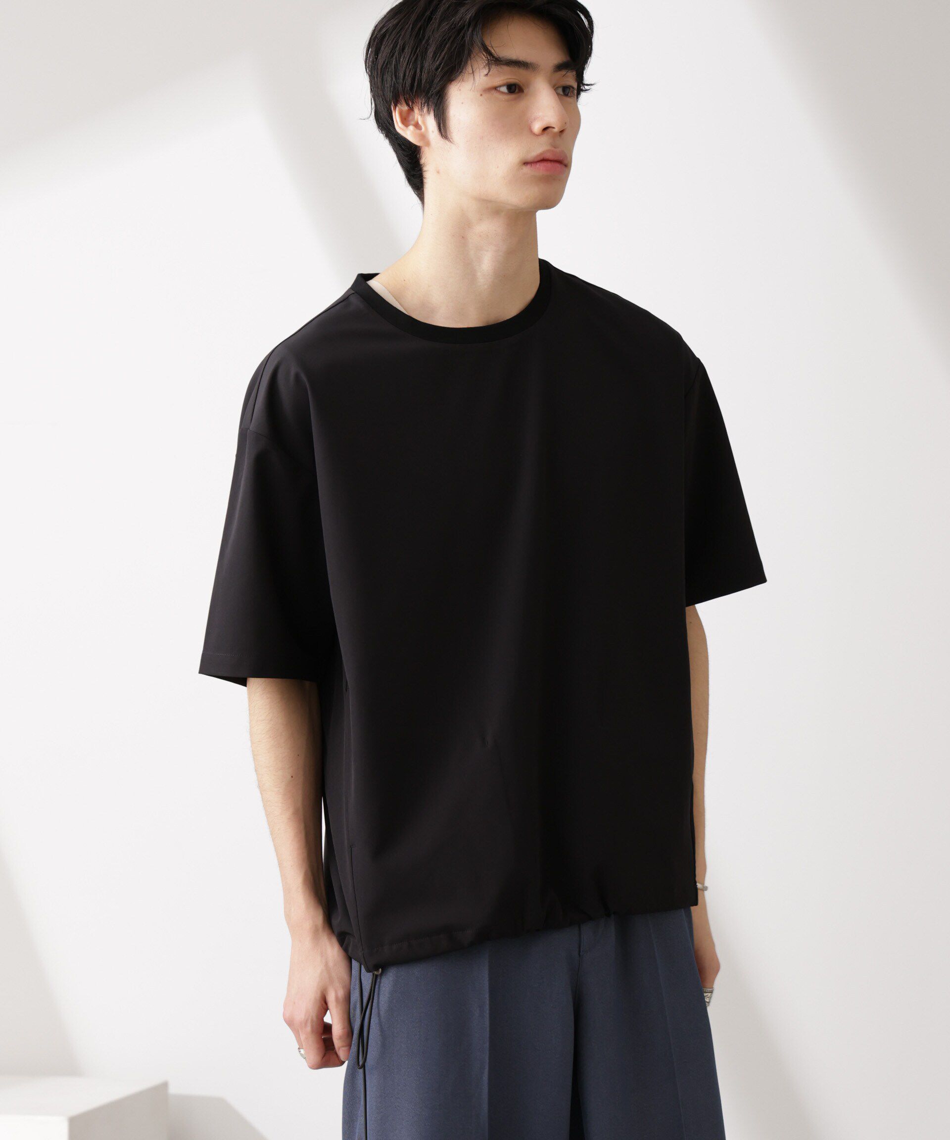  「ライトウェイトストレッチ プルオーバー半袖(セットアップ可)」|Tシャツ・カットソー|