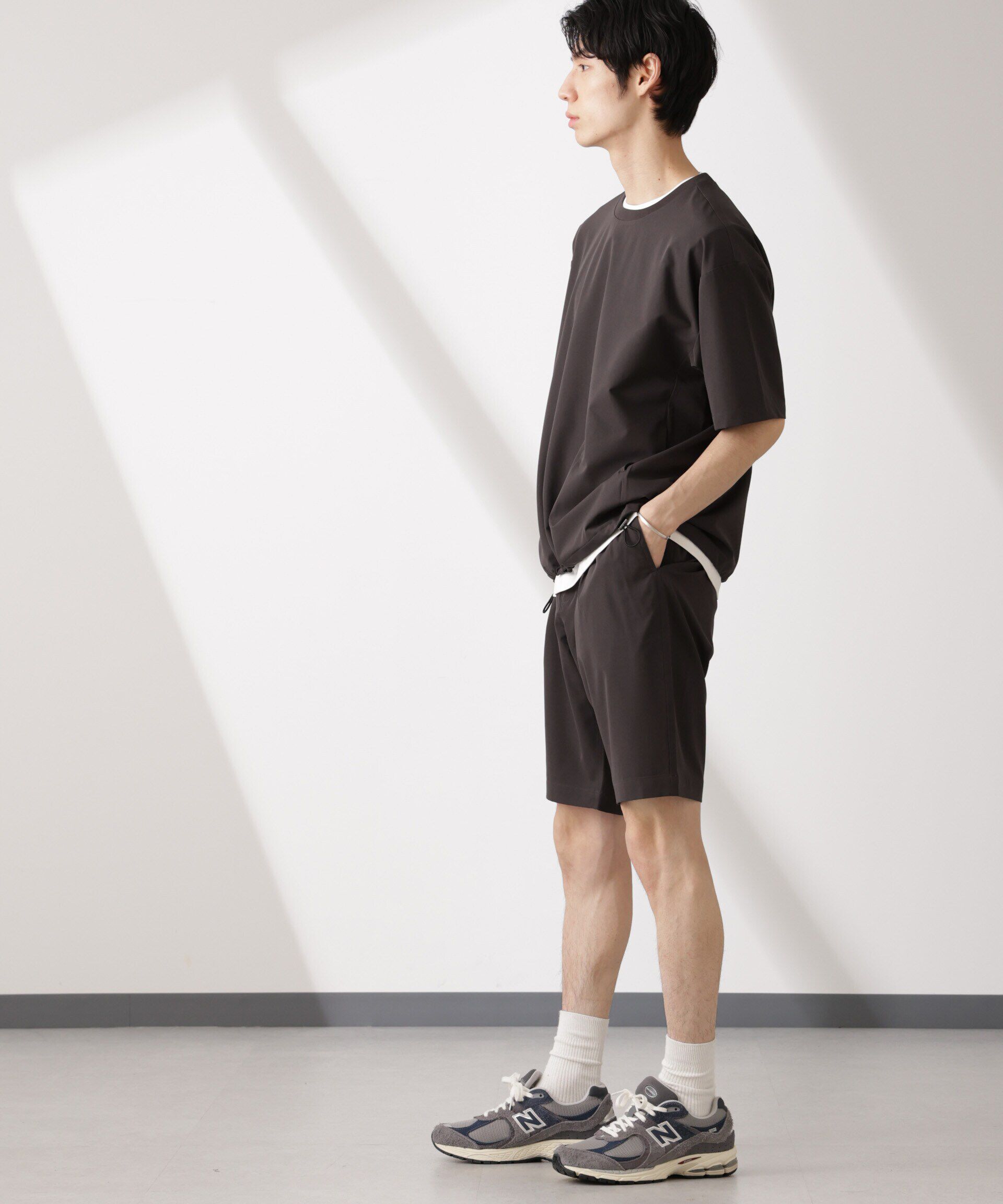  「ライトウェイトストレッチ プルオーバー半袖(セットアップ可)」|Tシャツ・カットソー|