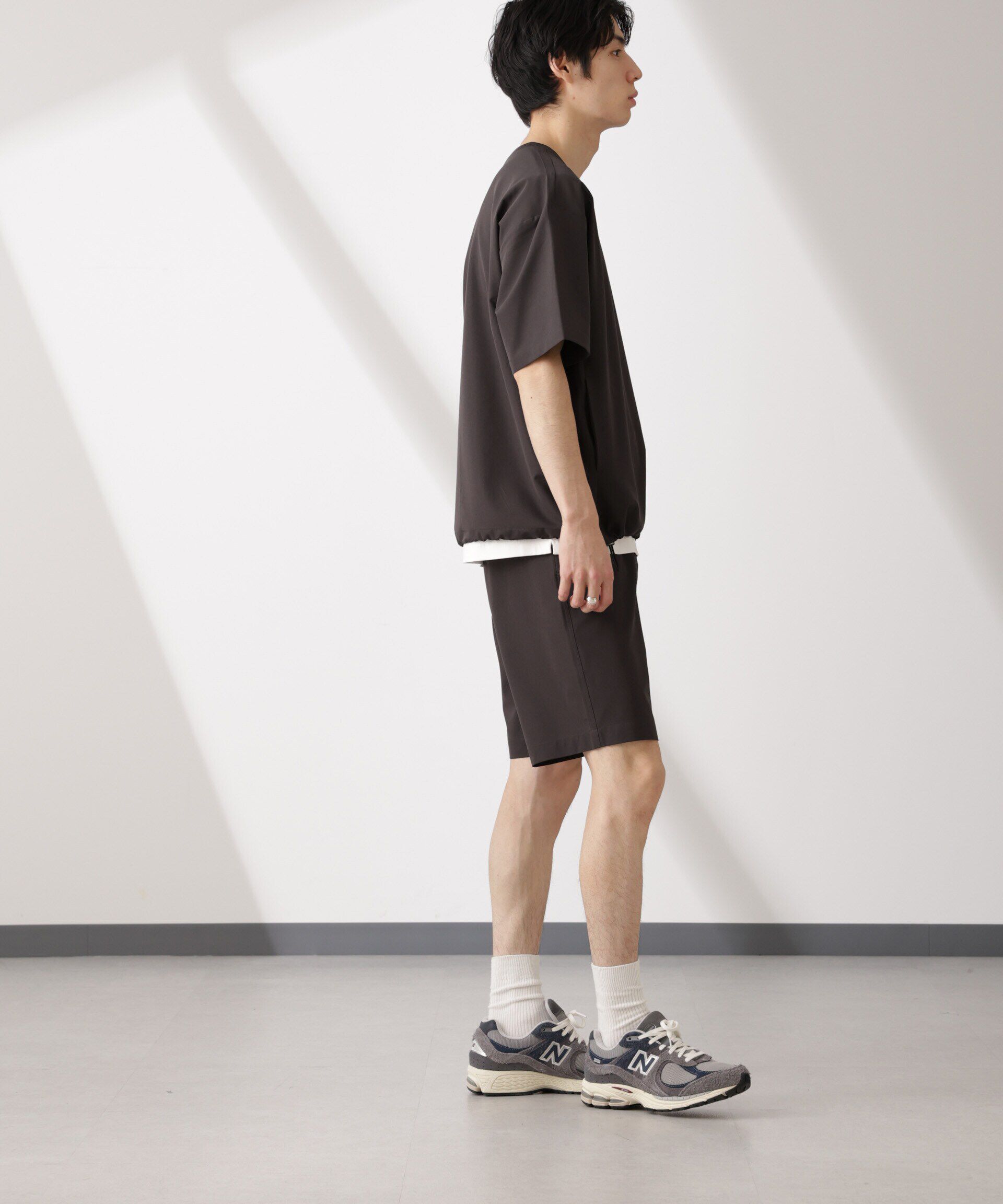  「ライトウェイトストレッチ プルオーバー半袖(セットアップ可)」|Tシャツ・カットソー|