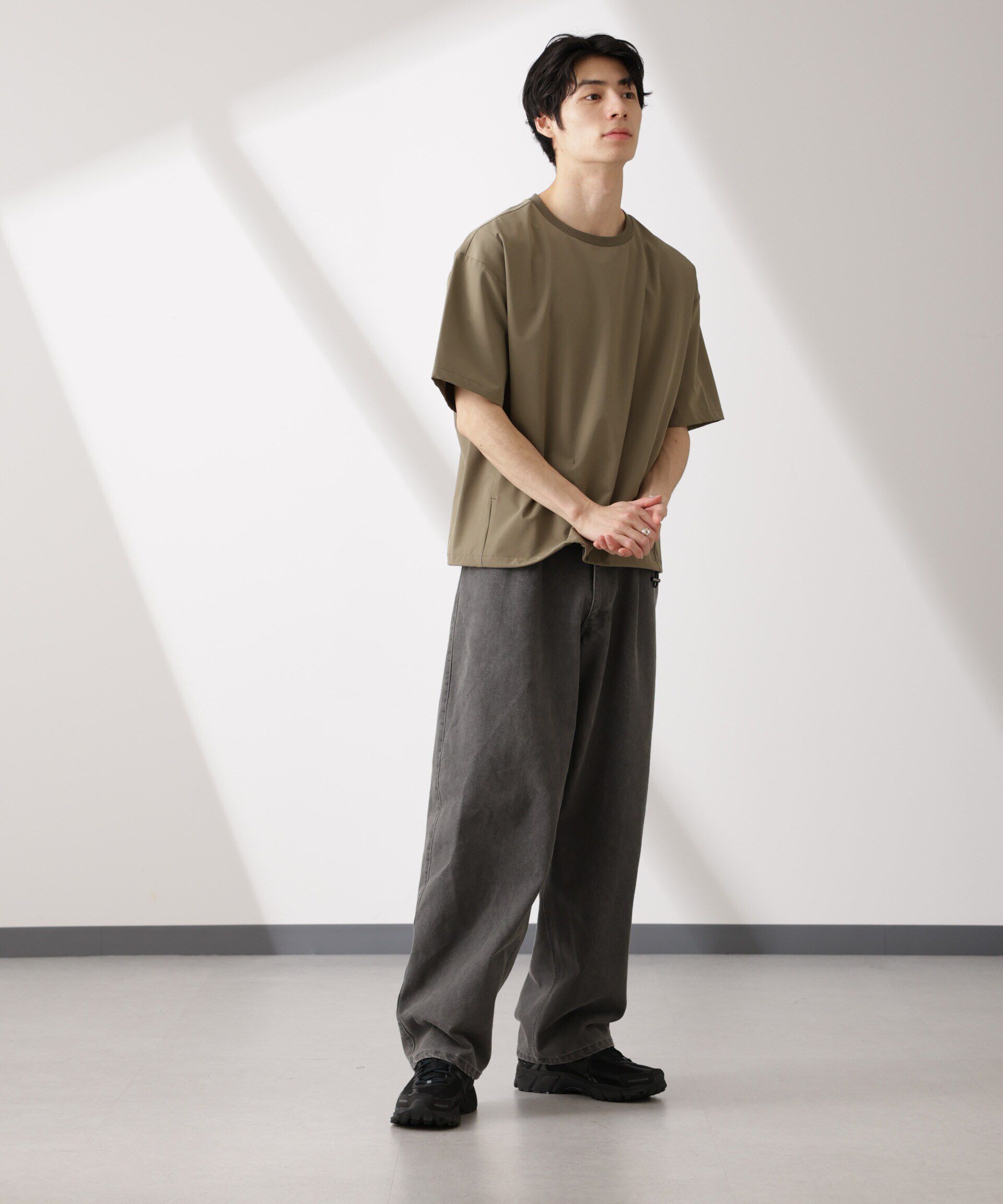  「ライトウェイトストレッチ プルオーバー半袖(セットアップ可)」|Tシャツ・カットソー|