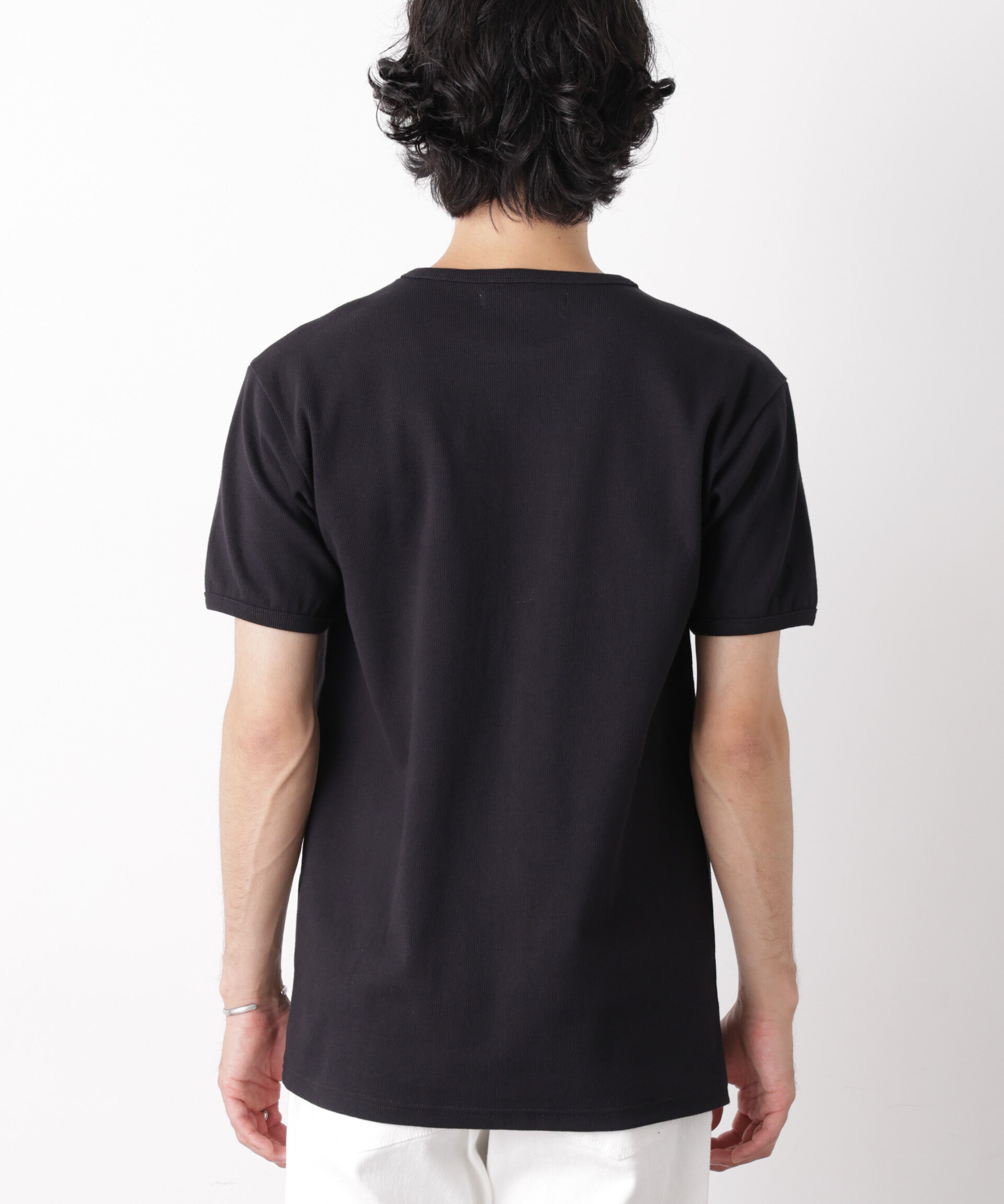 nano･universe「リブフライスTシャツ 半袖」|Tシャツ・カットソー|