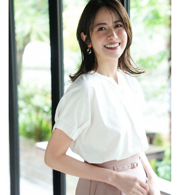 ANY SIS「【美ライン大人T】裾タックゆる プルオーバー」|Tシャツ・カットソー|オフ