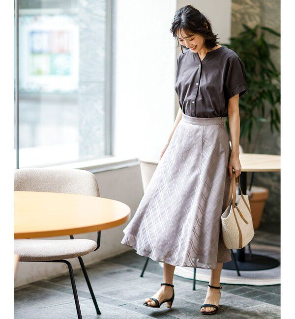 ANY SIS「【美ライン大人T】裾タックゆる プルオーバー」|Tシャツ・カットソー|