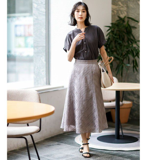 ANY SIS「【美ライン大人T】裾タックゆる プルオーバー」|Tシャツ・カットソー|