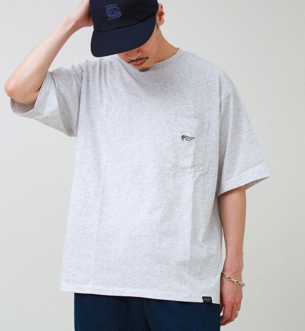 GLOSTER「【PENDLETON/ペンドルトン】Logo EMB Pocket Tee」|Tシャツ・カットソー|エクリュ