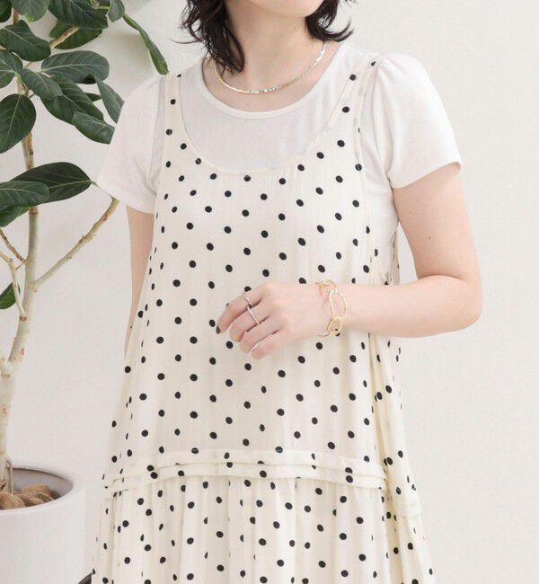fredy emue「ドットノースリーブワンピース」|ワンピース|