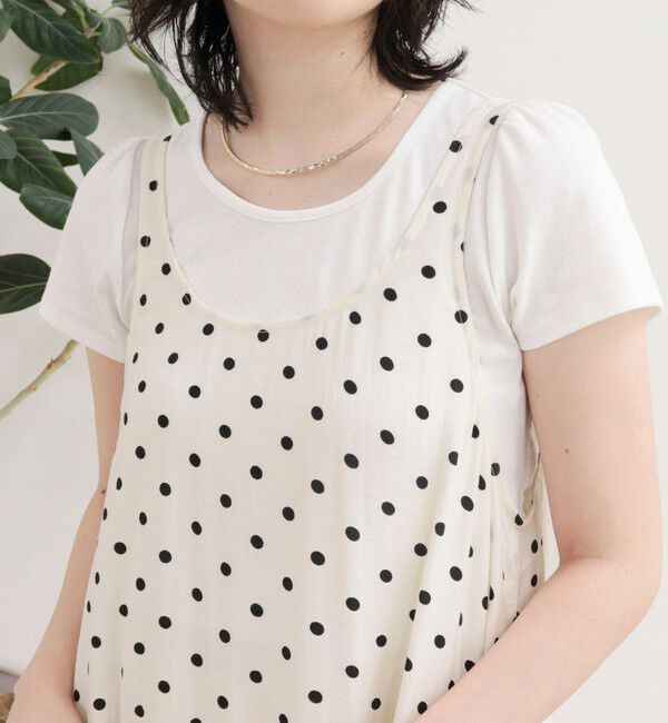 fredy emue「ドットノースリーブワンピース」|ワンピース|
