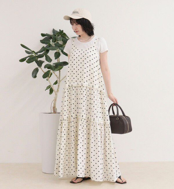 fredy emue「ドットノースリーブワンピース」|ワンピース|
