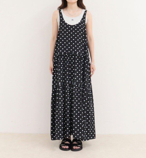fredy emue「ドットノースリーブワンピース」|ワンピース|