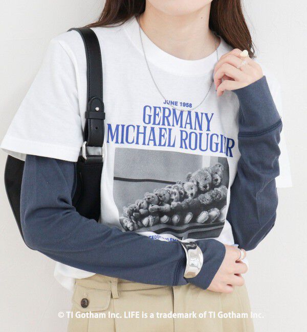 fredy emue「【haru &times; GOOD ROCK SPEED】PhotoロゴコンパクトTシャツ」|Tシャツ・カットソー|