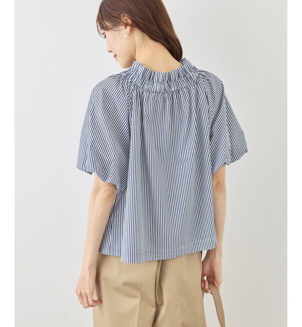 Rope&rsquo;Picnic「前後2WAYギャザーリボンデザインシャツ/UVケア・接触冷感・リンクコーデ」|シャツ・ブラウス|