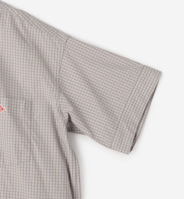 DANTON「DANTON | コットンポプリン 半袖シャツワンピース PLAID WOMEN」|ワンピース|