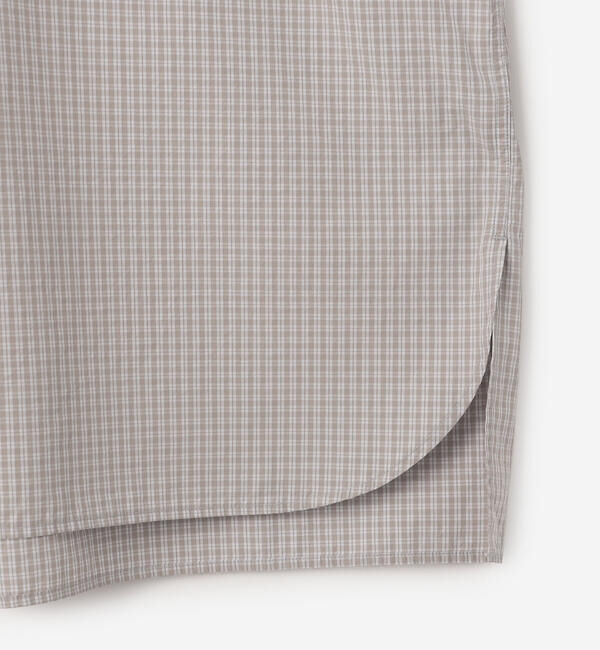 DANTON「DANTON | コットンポプリン 半袖シャツワンピース PLAID WOMEN」|ワンピース|