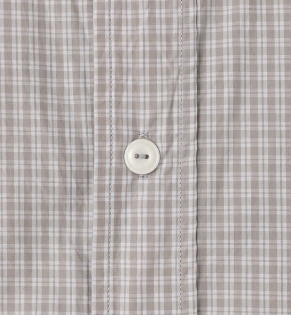 DANTON「DANTON | コットンポプリン 半袖シャツワンピース PLAID WOMEN」|ワンピース|