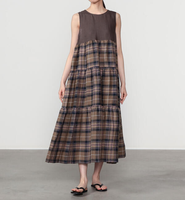 ONEIL OF DUBLIN「O'NEIL OF DUBLIN | リネン ティアードワンピース WOMEN」|ワンピース|