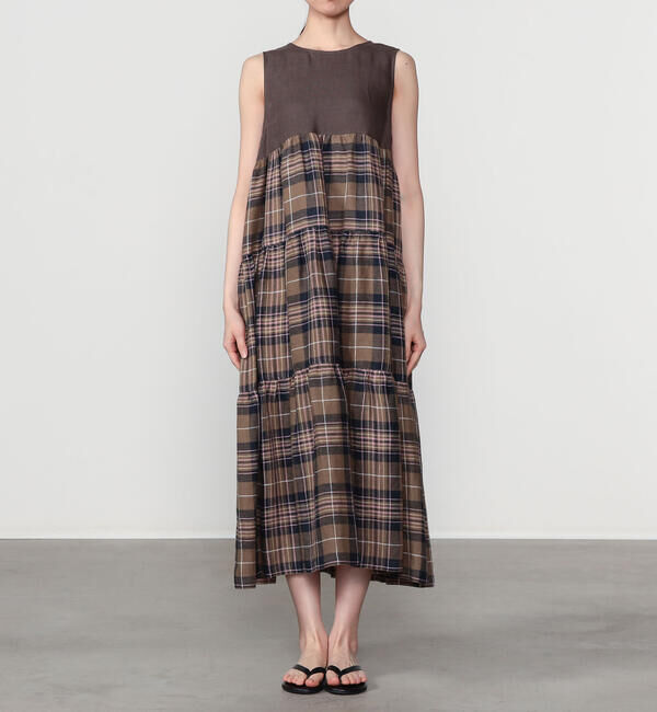 ONEIL OF DUBLIN「O'NEIL OF DUBLIN | リネン ティアードワンピース WOMEN」|ワンピース|