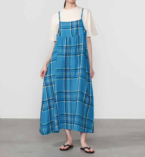 ONEIL OF DUBLIN「O'NEIL OF DUBLIN | リネン キャミソールワンピース WOMEN」|ワンピース|BLUE系1