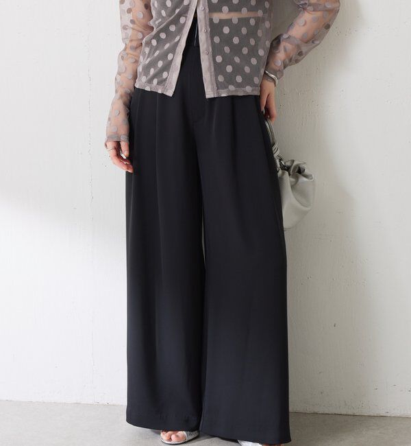  「《再入荷決定！SNSで人気》【Nuel/ヌエル】 2WAYハイウエストパンツ」|スラックス|