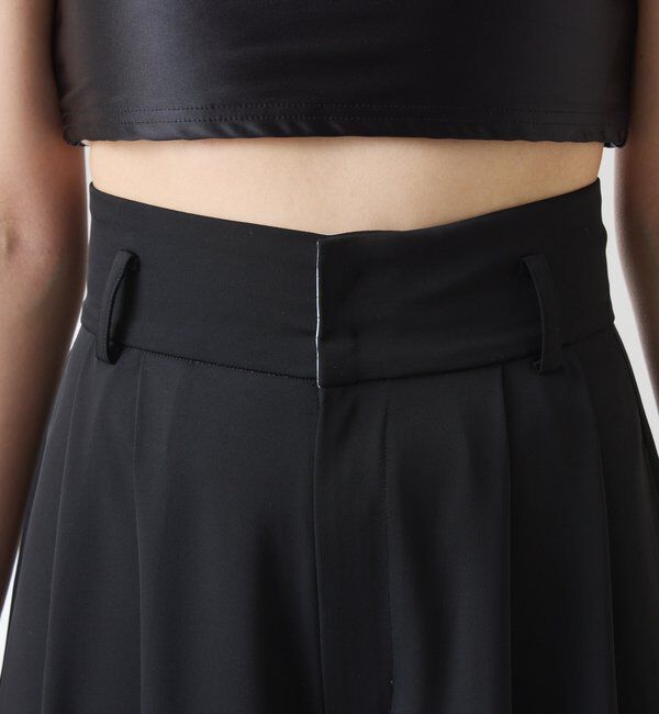  「《再入荷決定！SNSで人気》【Nuel/ヌエル】 2WAYハイウエストパンツ」|スラックス|