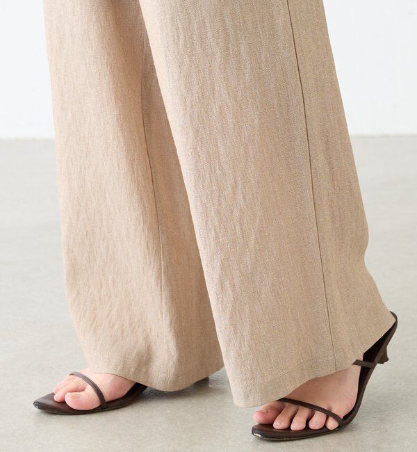  「【楽な履き心地】シャンブレーイージーパンツ」|チノ|