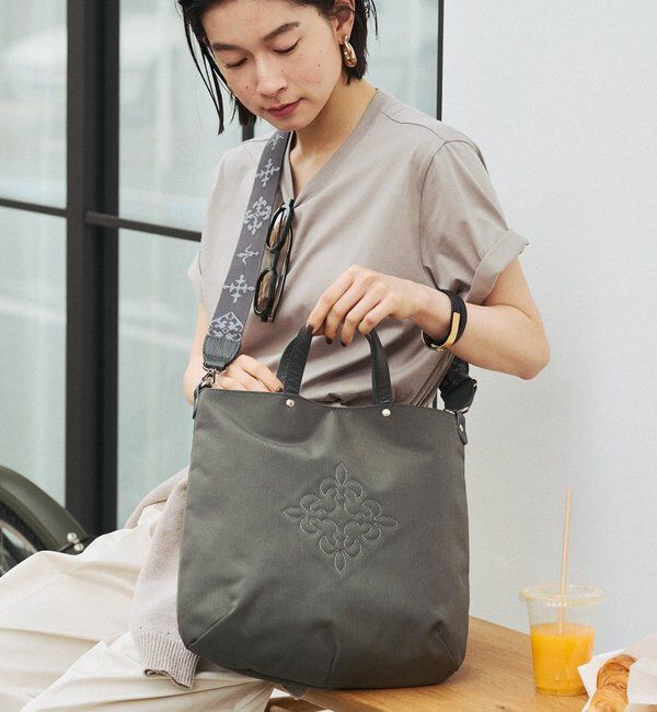  「【撥水】スリム2WAYトートバッグ <ナイロン>」|トートバッグ|