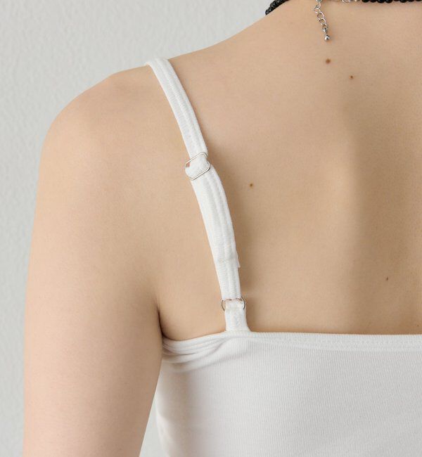  「パット付きレースドッキングキャミソール」|キャミソール|