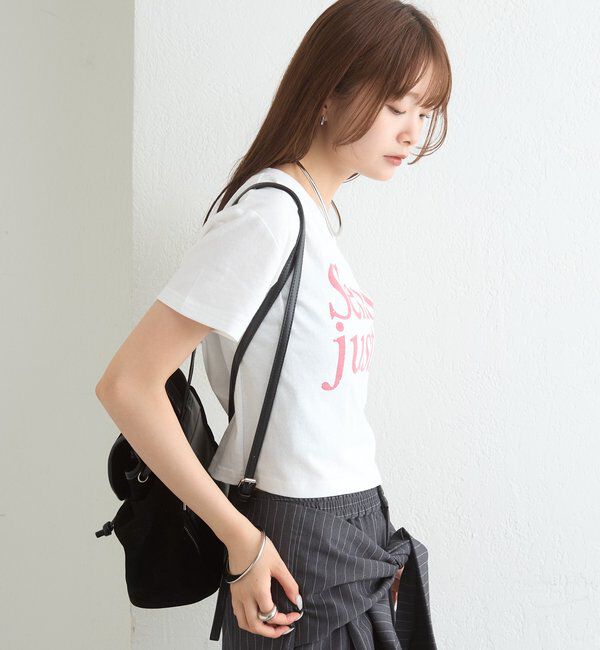  「ラインストーンロゴチビT」|Tシャツ・カットソー|