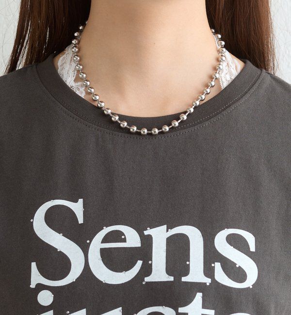  「ラインストーンロゴチビT」|Tシャツ・カットソー|