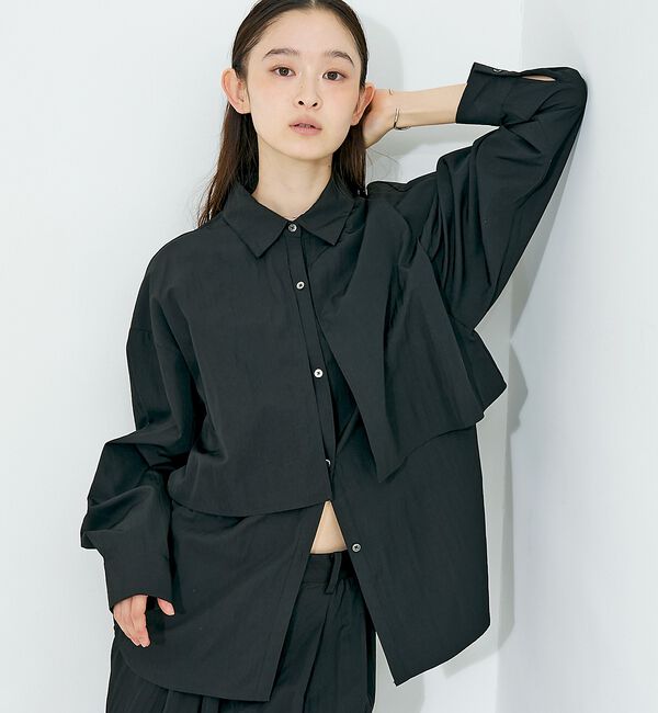 NOMINE「【ユニセックス】ロングヨーク オーバーサイズ シャツ」|シャツ・ブラウス|