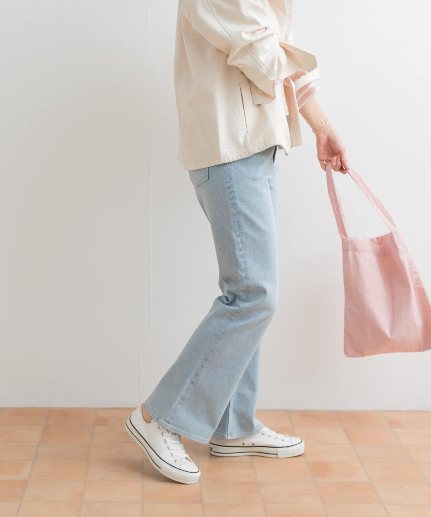 URBAN RESEARCH DOORS「ストレッチフレアデニムパンツ」|デニム|