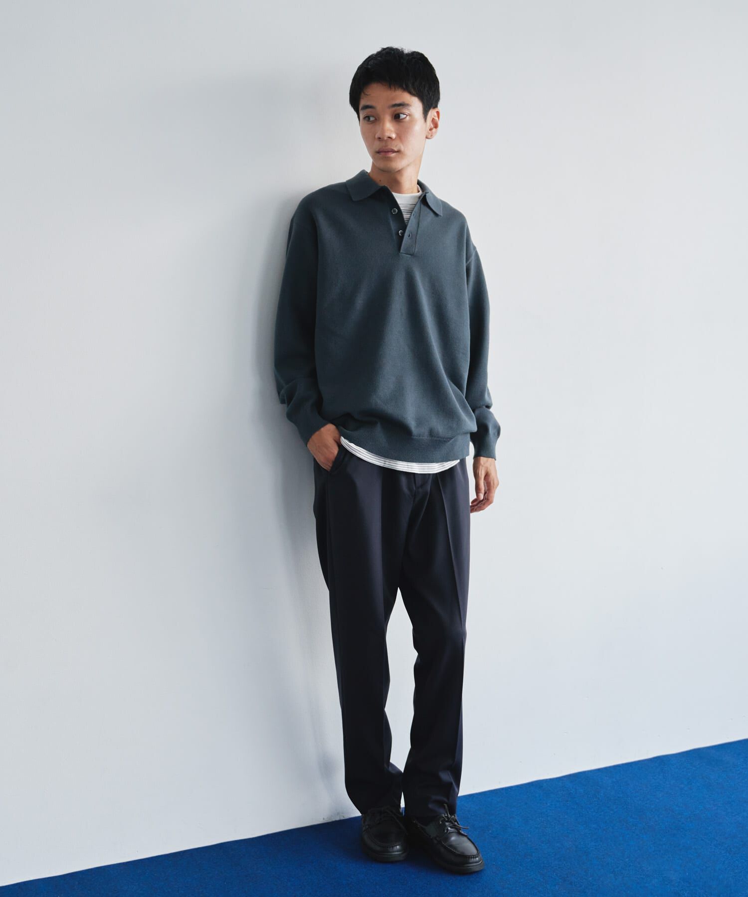 URBAN RESEARCH DOORS「『XLサイズ/WEB限定/仁村紗和さん着用』『UR TECH 200日ニット』 ポロシャツ」|ポロシャツ|