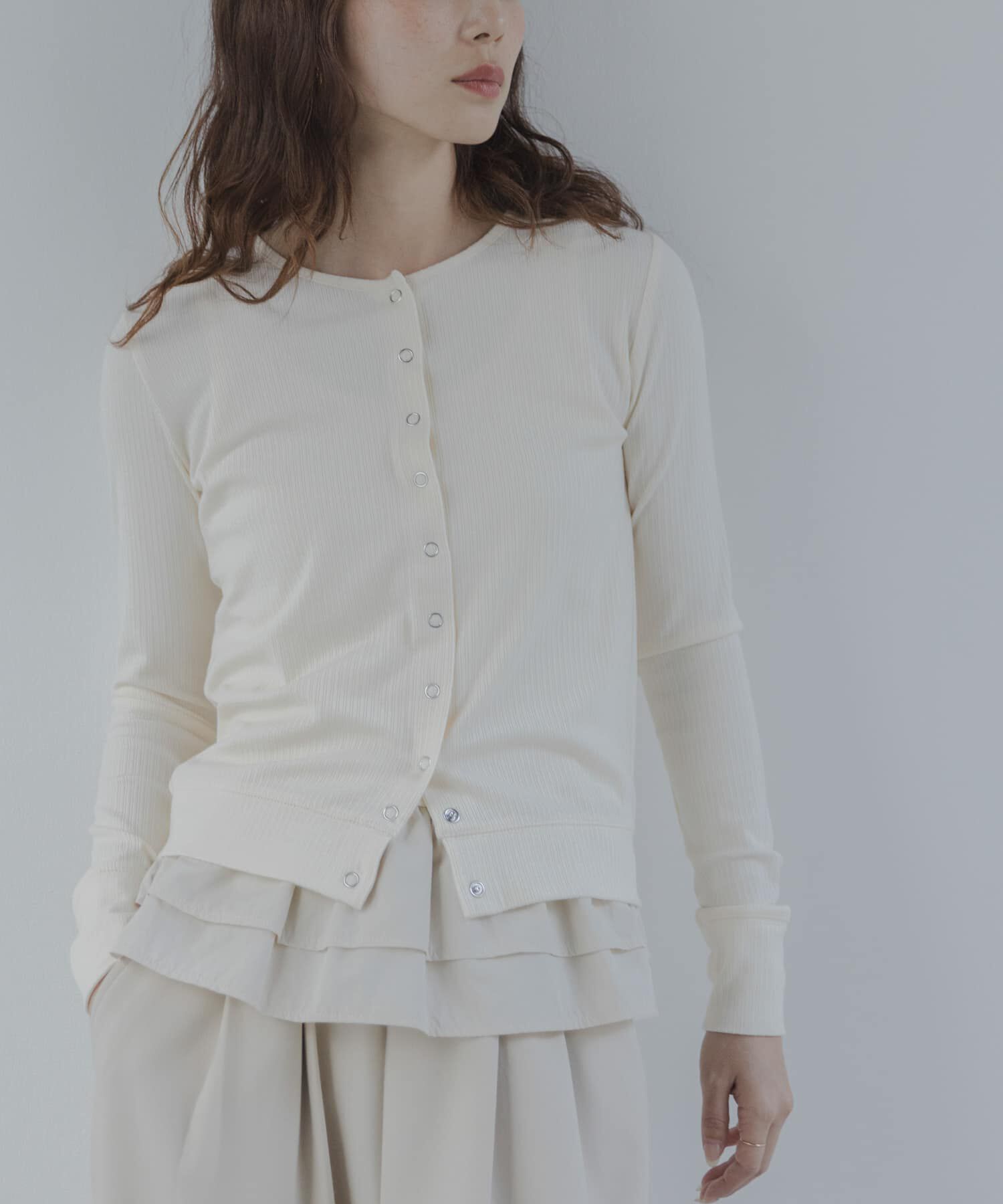 Sonny Label 「『WEB限定』裾フリルカットアンサンブル」|Tシャツ・カットソー|オフホワイト