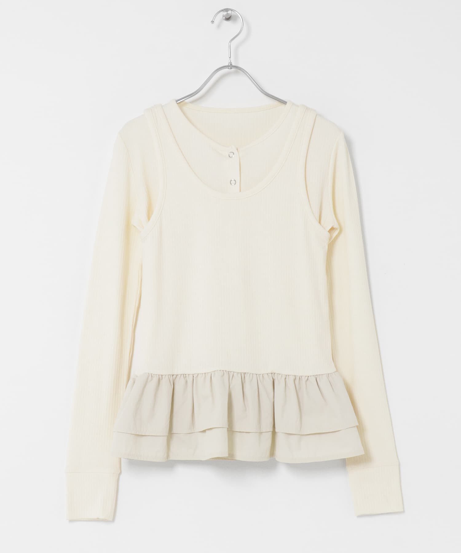 Sonny Label 「『WEB限定』裾フリルカットアンサンブル」|Tシャツ・カットソー|