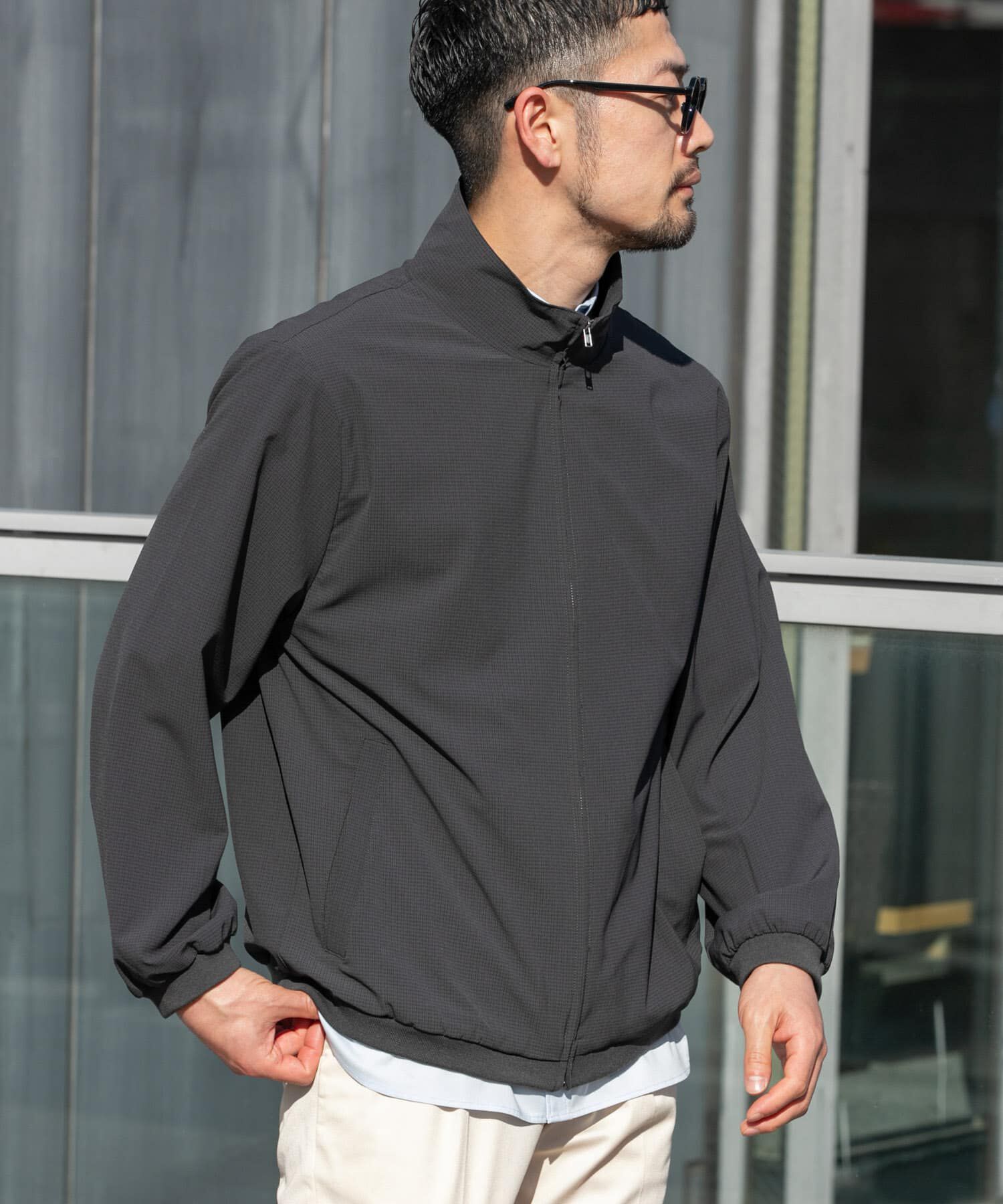 URBAN RESEARCH ROSSO「『WEB限定』『吸水 / 速乾』Air Stretch スタンドブルゾン」|ブルゾン・スタジャン|