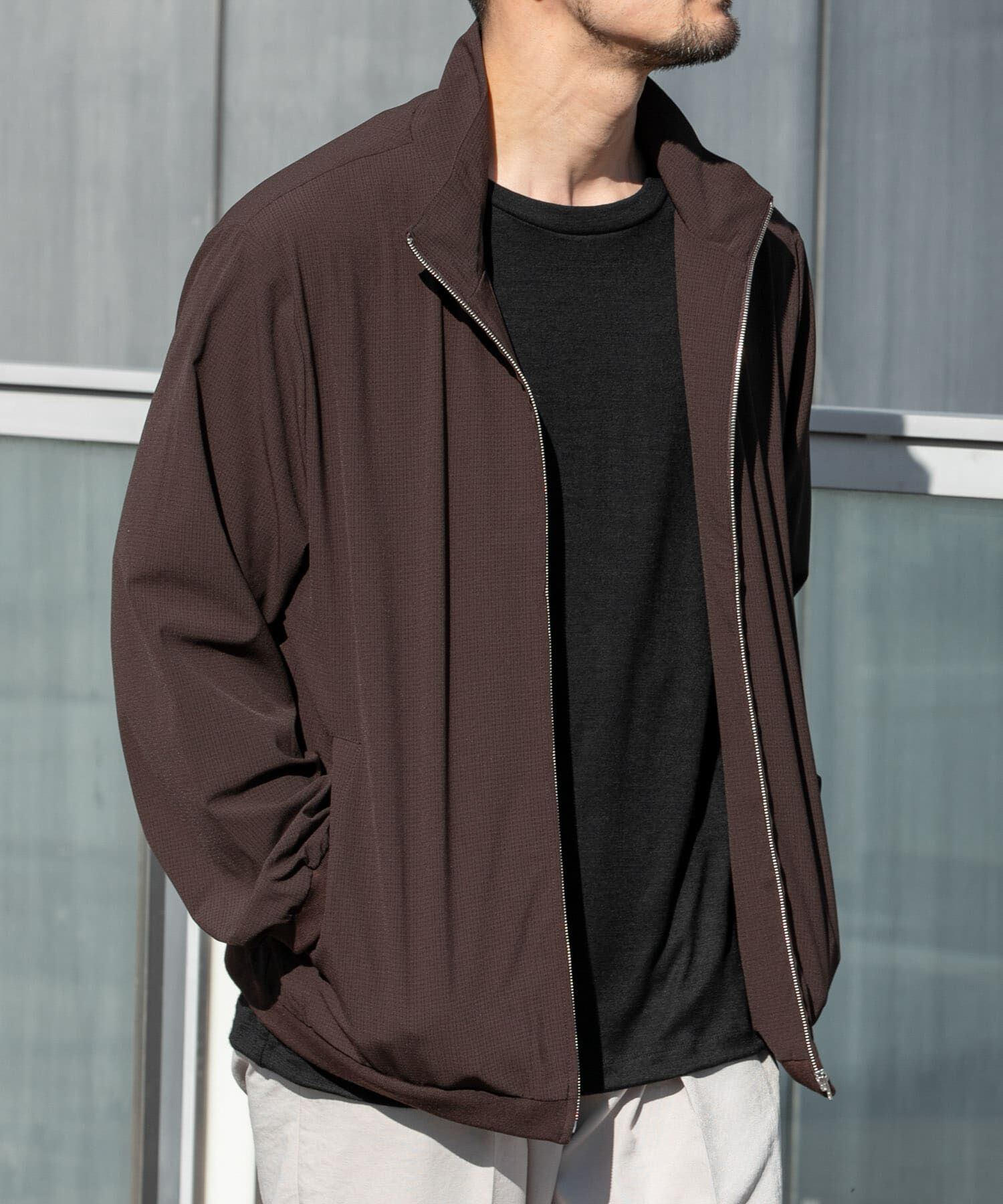 URBAN RESEARCH ROSSO「『WEB限定』『吸水 / 速乾』Air Stretch スタンドブルゾン」|ブルゾン・スタジャン|