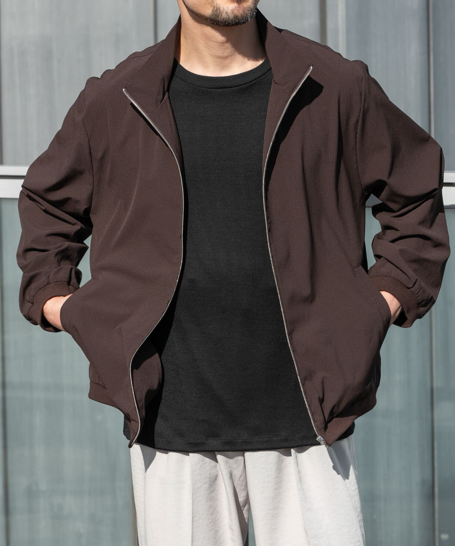URBAN RESEARCH ROSSO「『WEB限定』『吸水 / 速乾』Air Stretch スタンドブルゾン」|ブルゾン・スタジャン|