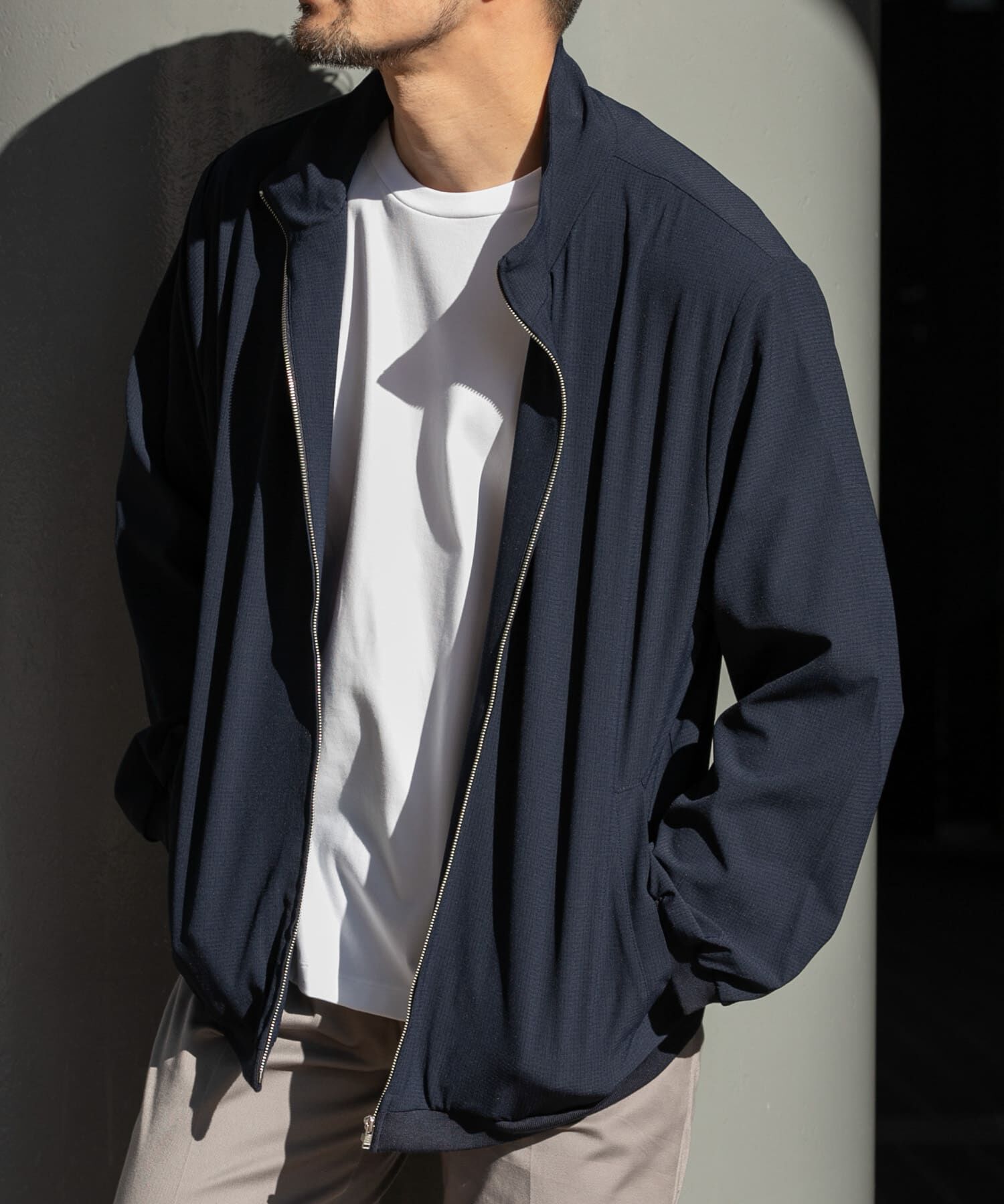 URBAN RESEARCH ROSSO「『WEB限定』『吸水 / 速乾』Air Stretch スタンドブルゾン」|ブルゾン・スタジャン|