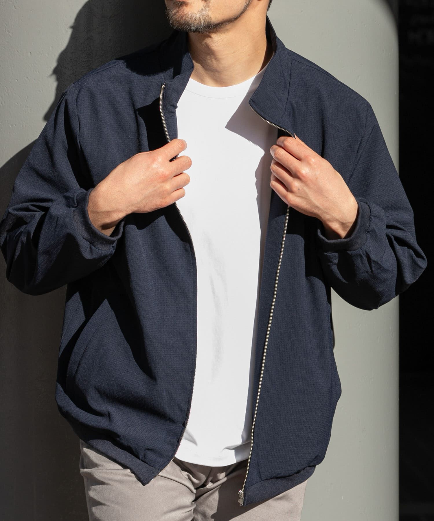 URBAN RESEARCH ROSSO「『WEB限定』『吸水 / 速乾』Air Stretch スタンドブルゾン」|ブルゾン・スタジャン|