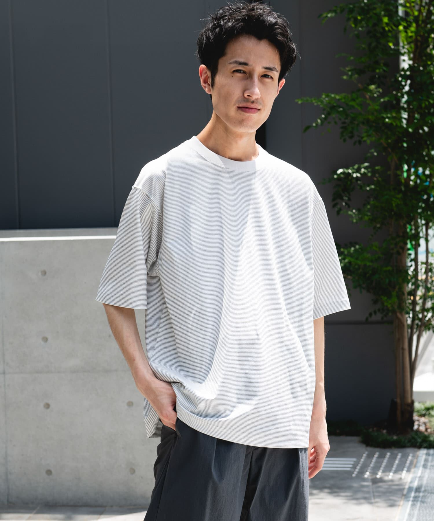 URBAN RESEARCH DOORS「『吸水速乾/接触冷感/ｲｰｼﾞｰｹｱ』ｸｲｯｸﾄﾞﾗｲ ｼｮｰﾄｽﾘｰ 」|Tシャツ・カットソー|