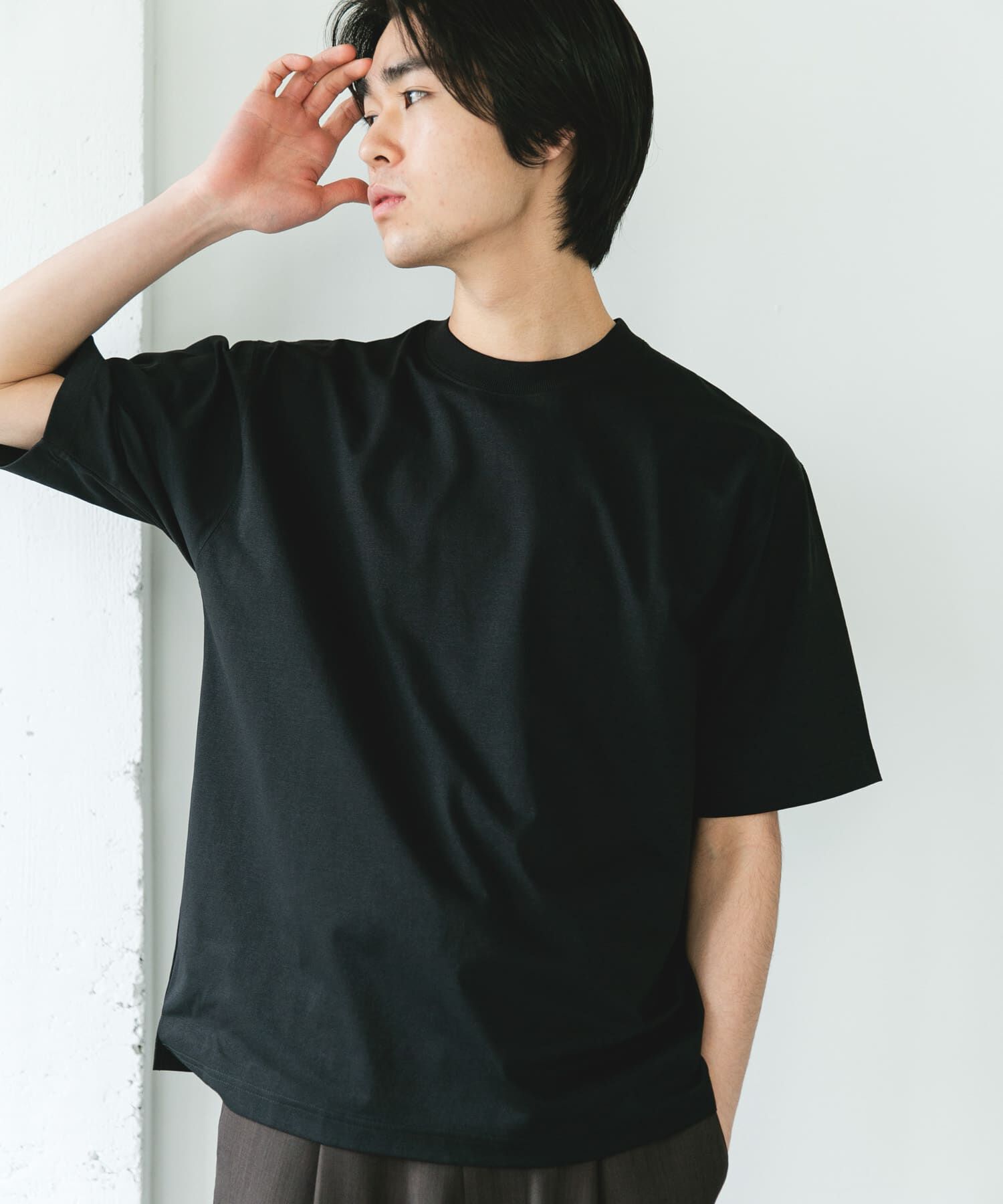 URBAN RESEARCH DOORS「『吸水速乾/接触冷感/ｲｰｼﾞｰｹｱ』ｸｲｯｸﾄﾞﾗｲ ｼｮｰﾄｽﾘｰ 」|Tシャツ・カットソー|
