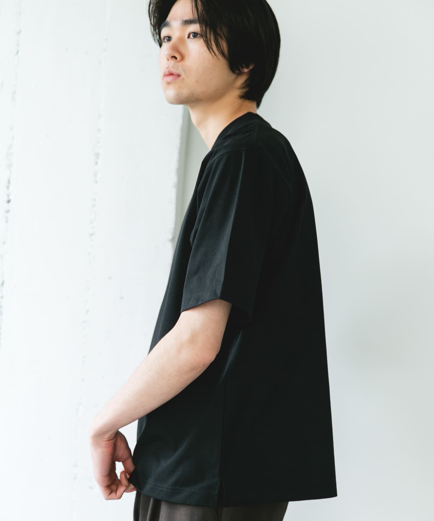 URBAN RESEARCH DOORS「『吸水速乾/接触冷感/ｲｰｼﾞｰｹｱ』ｸｲｯｸﾄﾞﾗｲ ｼｮｰﾄｽﾘｰ 」|Tシャツ・カットソー|