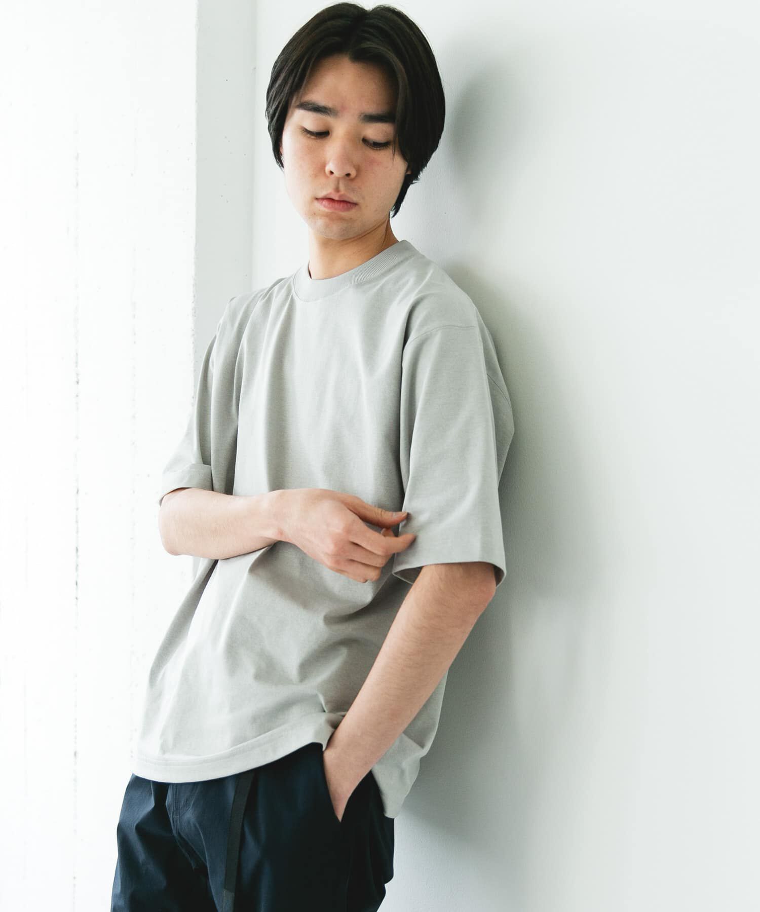 URBAN RESEARCH DOORS「『吸水速乾/接触冷感/ｲｰｼﾞｰｹｱ』ｸｲｯｸﾄﾞﾗｲ ｼｮｰﾄｽﾘｰ 」|Tシャツ・カットソー|