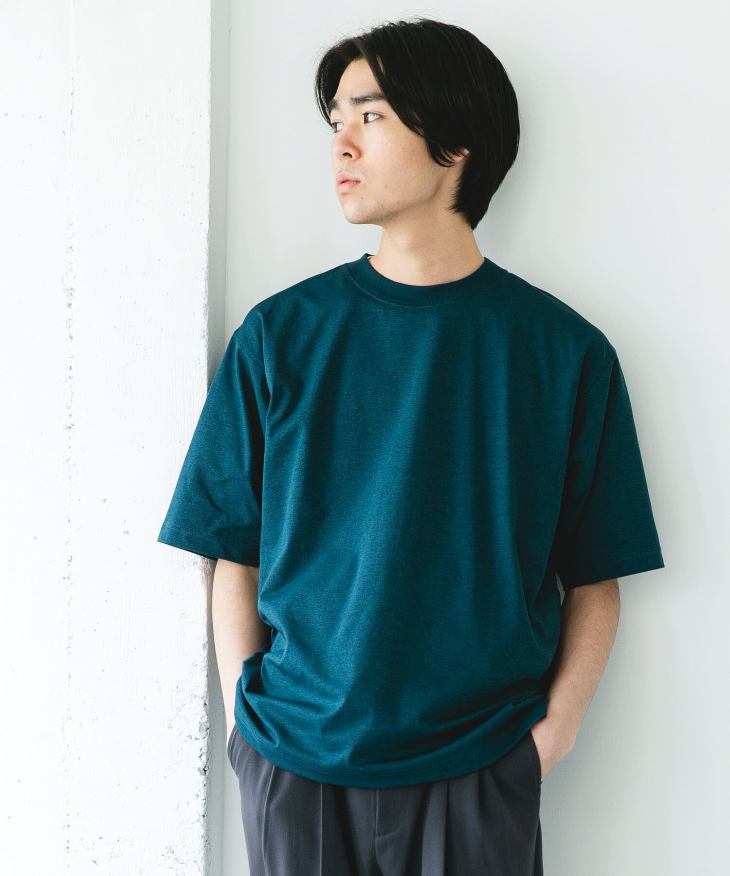 URBAN RESEARCH DOORS「『吸水速乾/接触冷感/ｲｰｼﾞｰｹｱ』ｸｲｯｸﾄﾞﾗｲ ｼｮｰﾄｽﾘｰ 」|Tシャツ・カットソー|