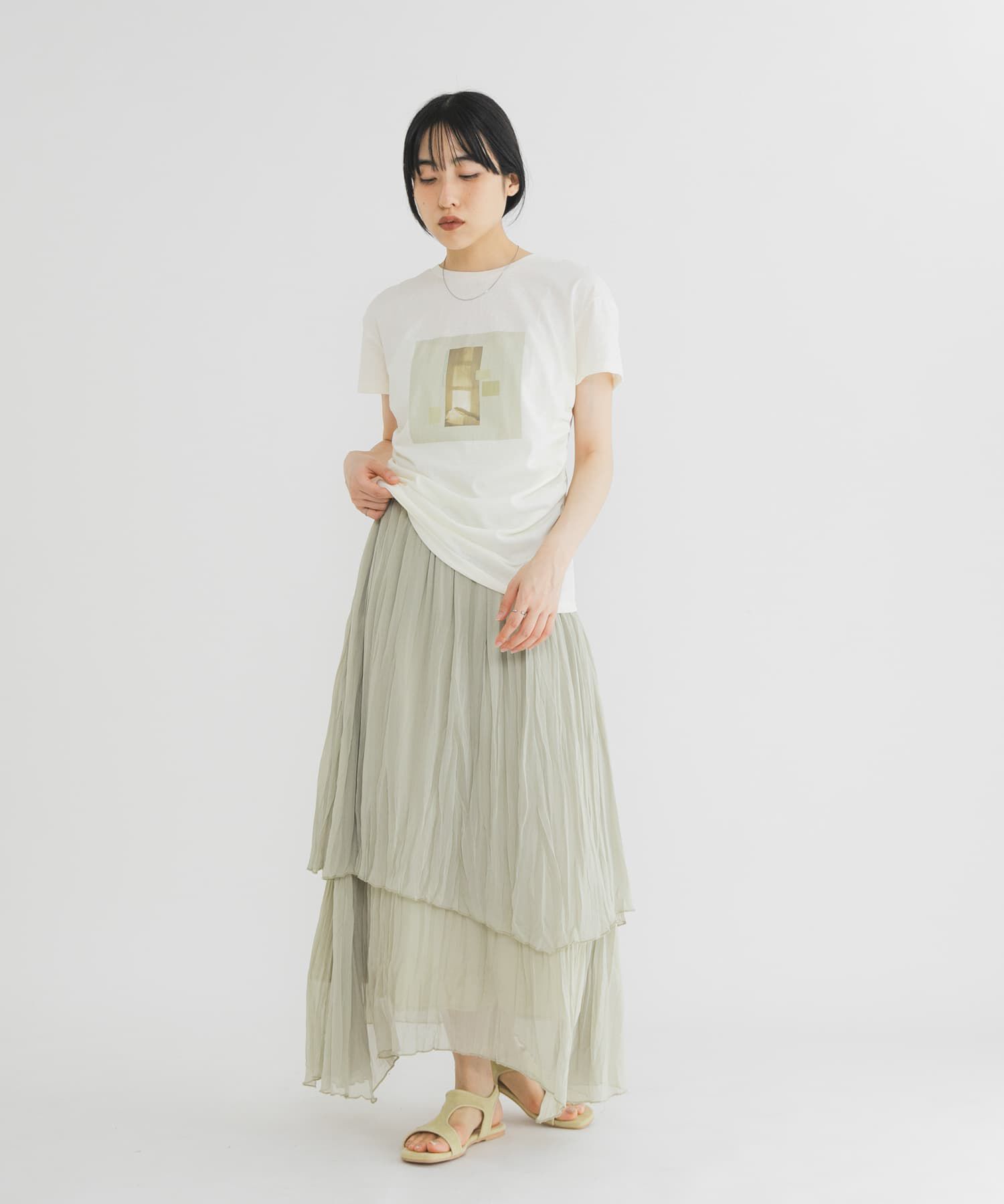  「カットデザインパイルサンダル」|サンダル|