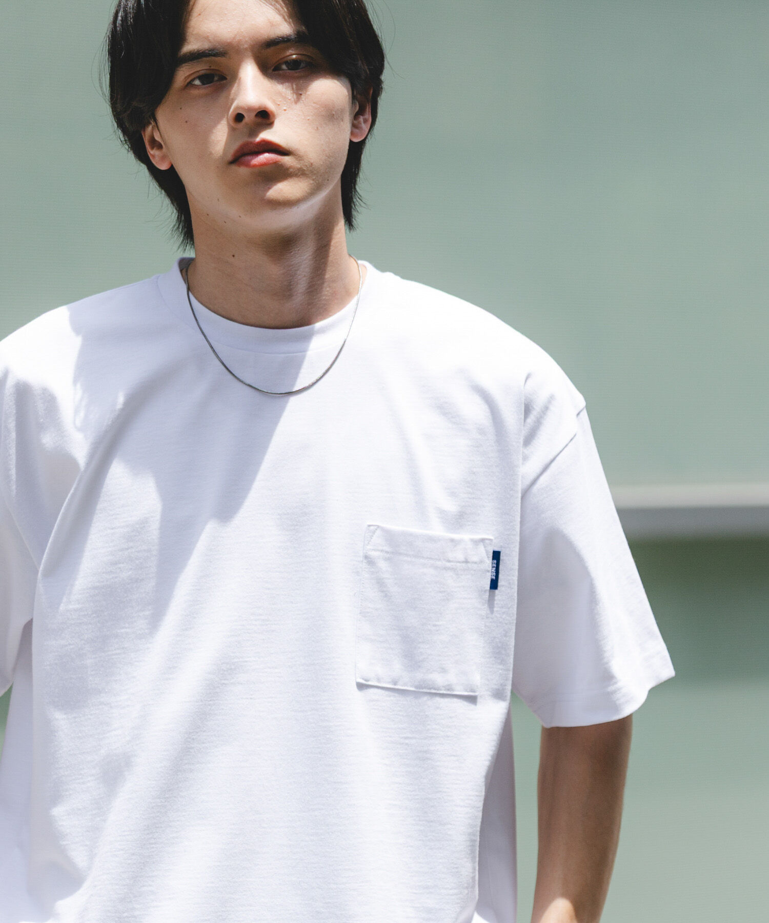 SENSE OF PLACE by URBAN RESEARCH「『UR TECH ひやサラクール』リラックスポケットTシャツ」|Tシャツ・カットソー|ホワイト