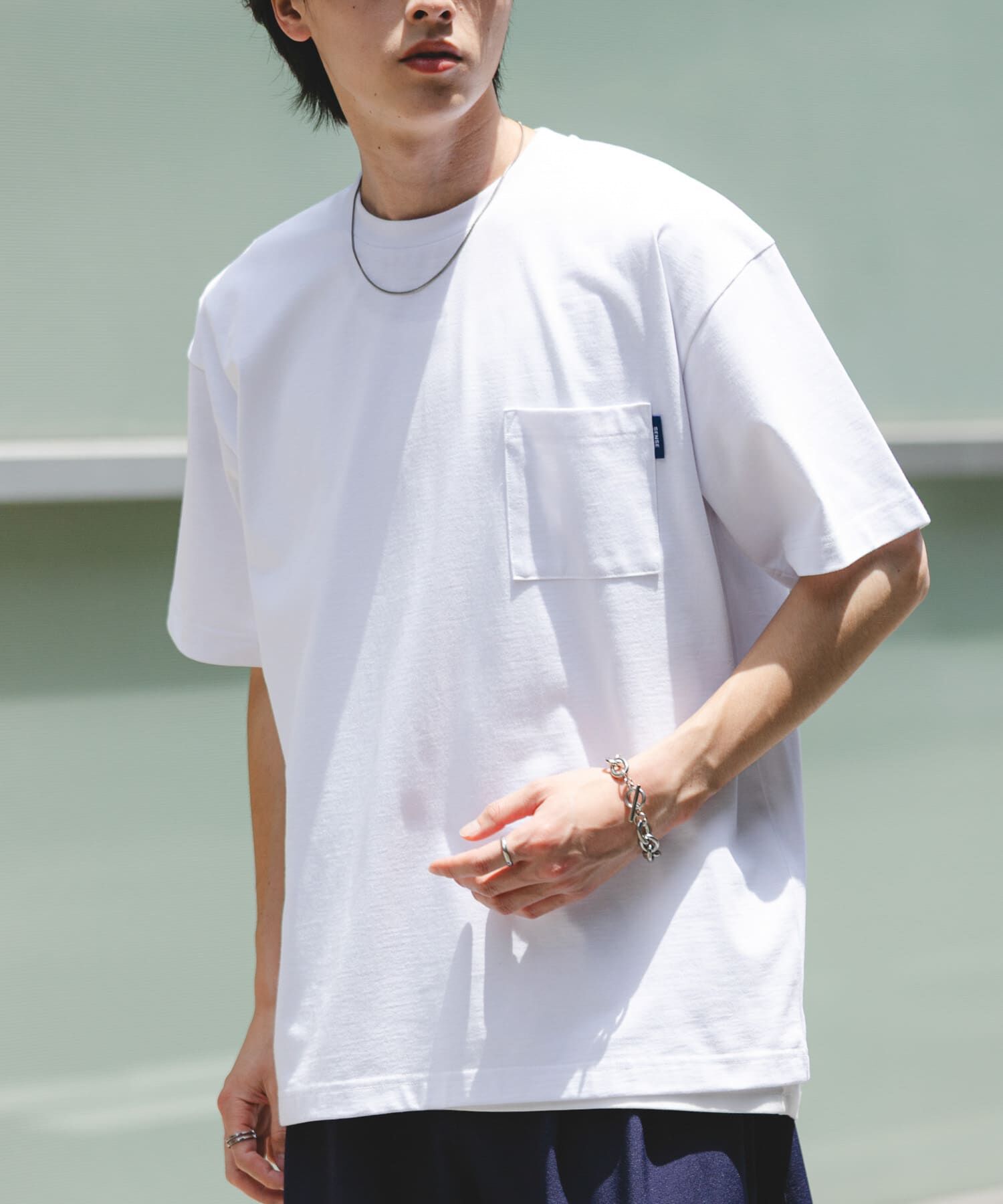 SENSE OF PLACE by URBAN RESEARCH「『UR TECH ひやサラクール』リラックスポケットTシャツ」|Tシャツ・カットソー|