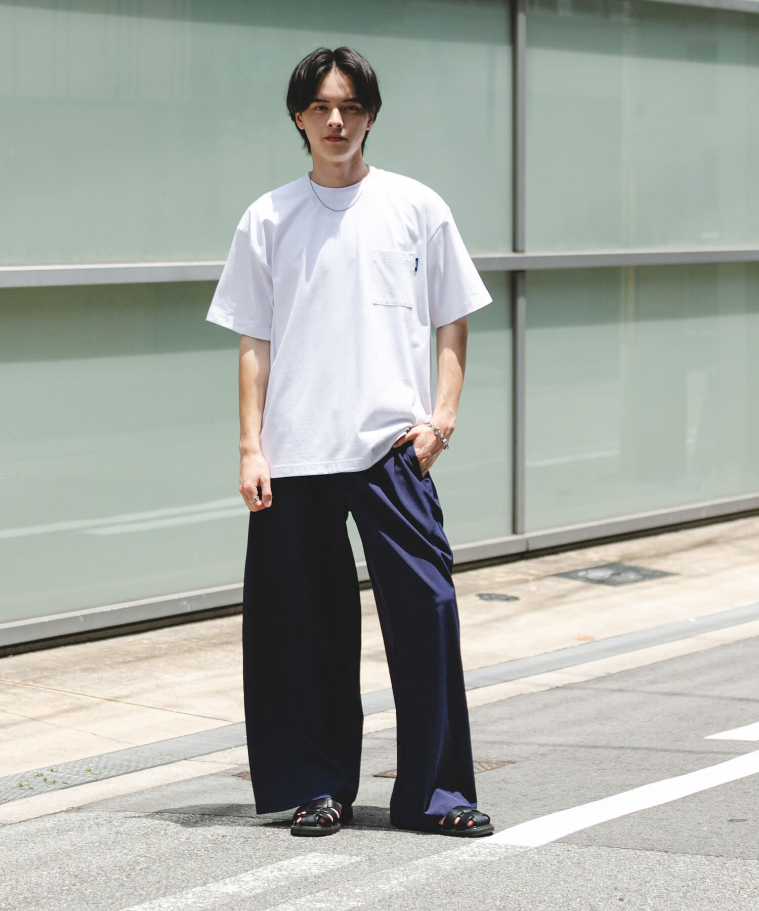 SENSE OF PLACE by URBAN RESEARCH「『UR TECH ひやサラクール』リラックスポケットTシャツ」|Tシャツ・カットソー|
